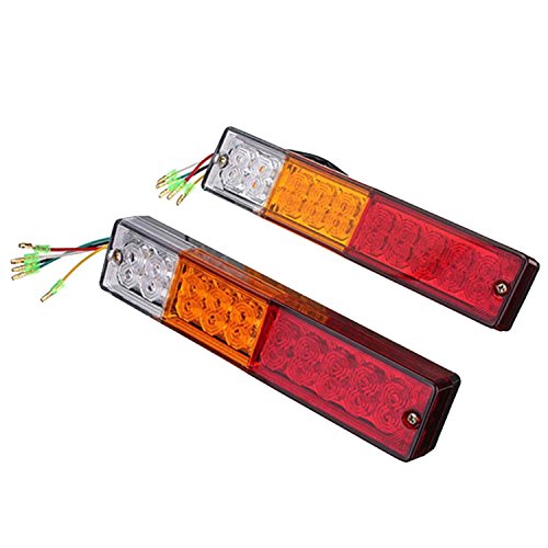 HEHEMM 2 x 20 LED ATV Anhänger LKW LED Rücklicht Lampen Auto Rückleuchten Rücklicht Reversing Laufen Bremse Lichter Licht von HEHEMM