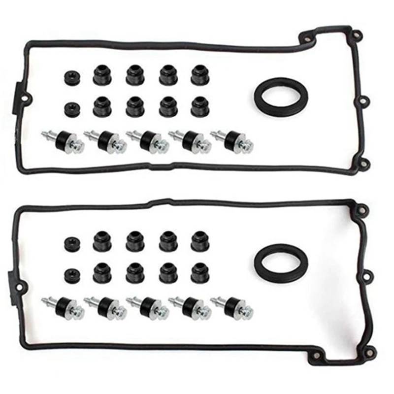 HEHOJUVN [Replacement] Auto Motor Ventildeckel Dichtung Set L + R 11127513194 11127513195 for BMW 545I 550I 645Ci 750Li X5 Ersatzteile 2PCS von HEHOJUVN