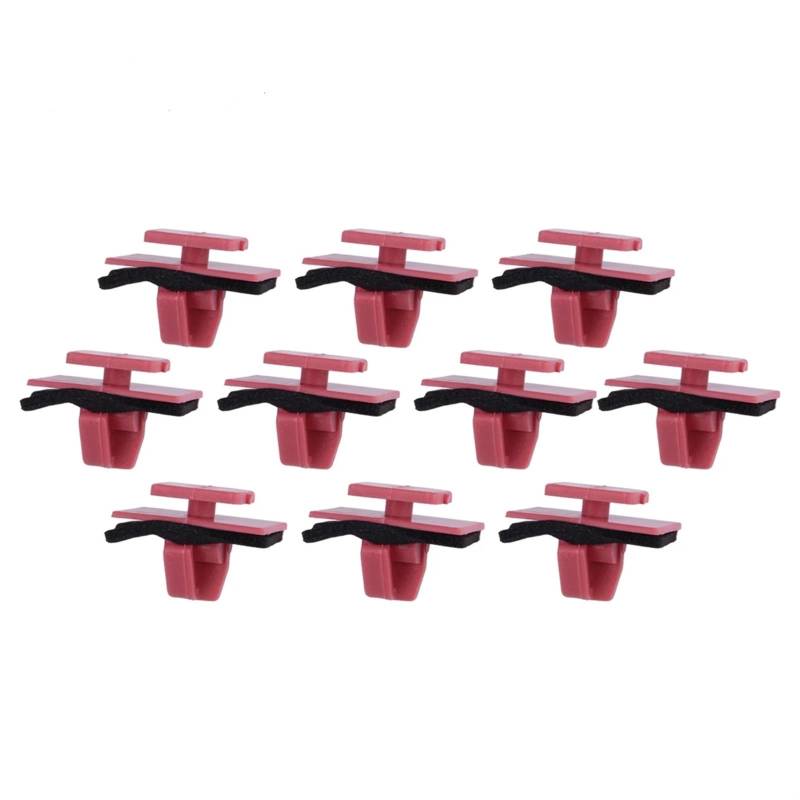 HEHOJUVN [Replacement] for 50Pcs Seite Rock Tür Sill Clip Retainer Verschluss Rot Nylon Fit for Honda 2013 2012 2011 2010 2009 von HEHOJUVN