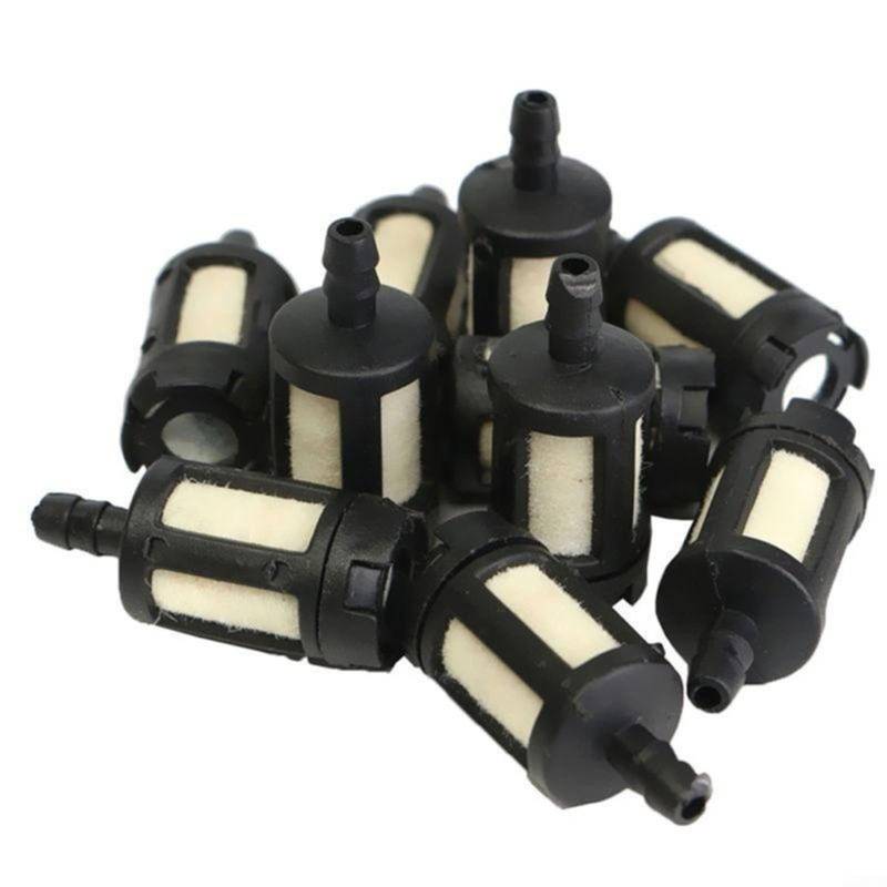 10PCS Benzinfilter,Benzinschlauch,Allgemeine Kraftstofffilter für Benzin Gartenmaschinen Rasentrimmer Kettensäge von HEIBTENY