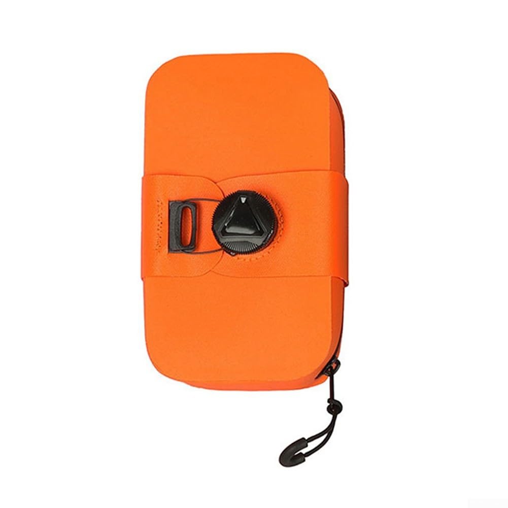 HEIBTENY 0.5 L Satteltasche Für Mountainbikes/Rennräder, Wasserdicht, Fahrradzubehör, Drehverschluss Mit Drehverschluss Tragbar(Orange) von HEIBTENY