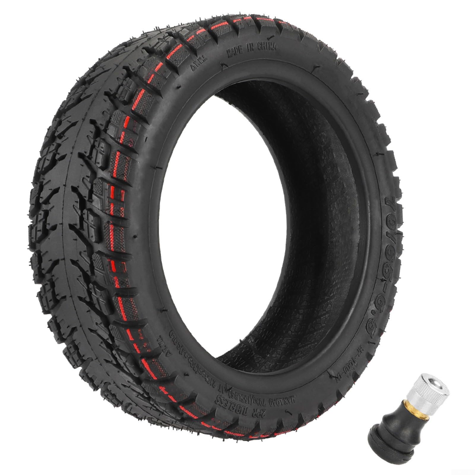 HEIBTENY 10 Zoll 10X2,75-6,5 Offroad Tubeless Reifen 70/65-6,5 Ersatz Reifen Für Elektroroller Zubehör Rutschfeste Vakuumreifen Dicke Reifen Ersatzräder von HEIBTENY