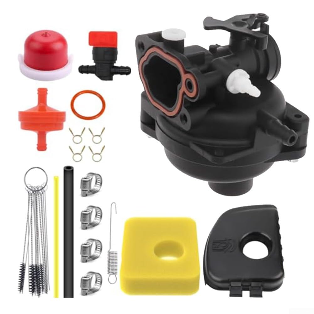 HEIBTENY 799583 Vergaserkit ist geeignet für BS 08P502 125cc 150cc Motoren der Serie Enthalten 1 799583 Vergaser 2 Gummidichtung 1 Luftfilter 1 Luftfilterabdeckung 1 Kraftstoffleitung usw von HEIBTENY