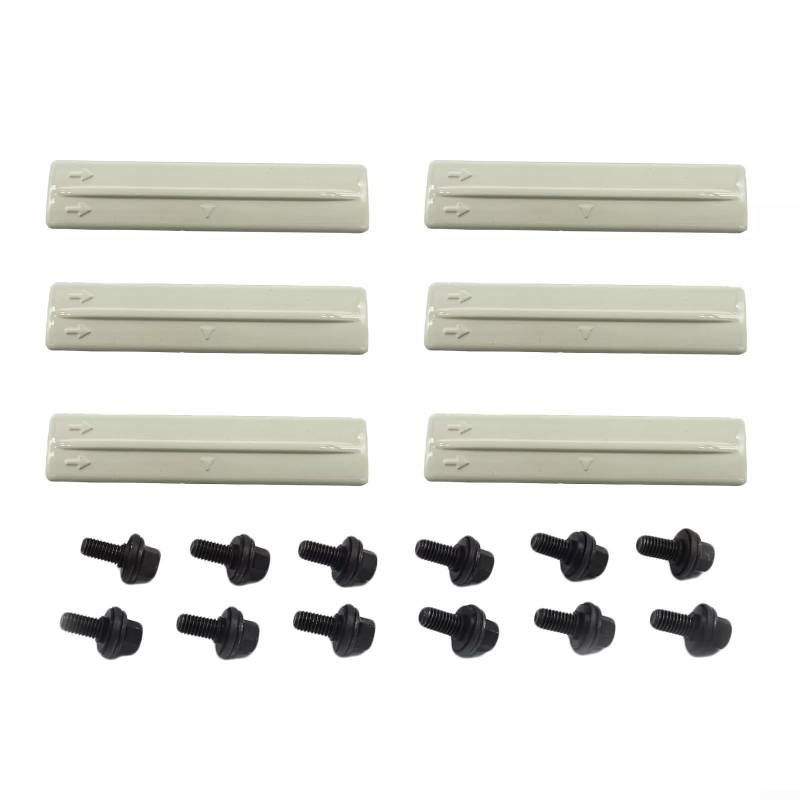 HEIBTENY Dachträger Abdeckung Set 6 Stück mit Schrauben für Toyota für4Runner für Rav4 75596-35020 90119-08C47 von HEIBTENY