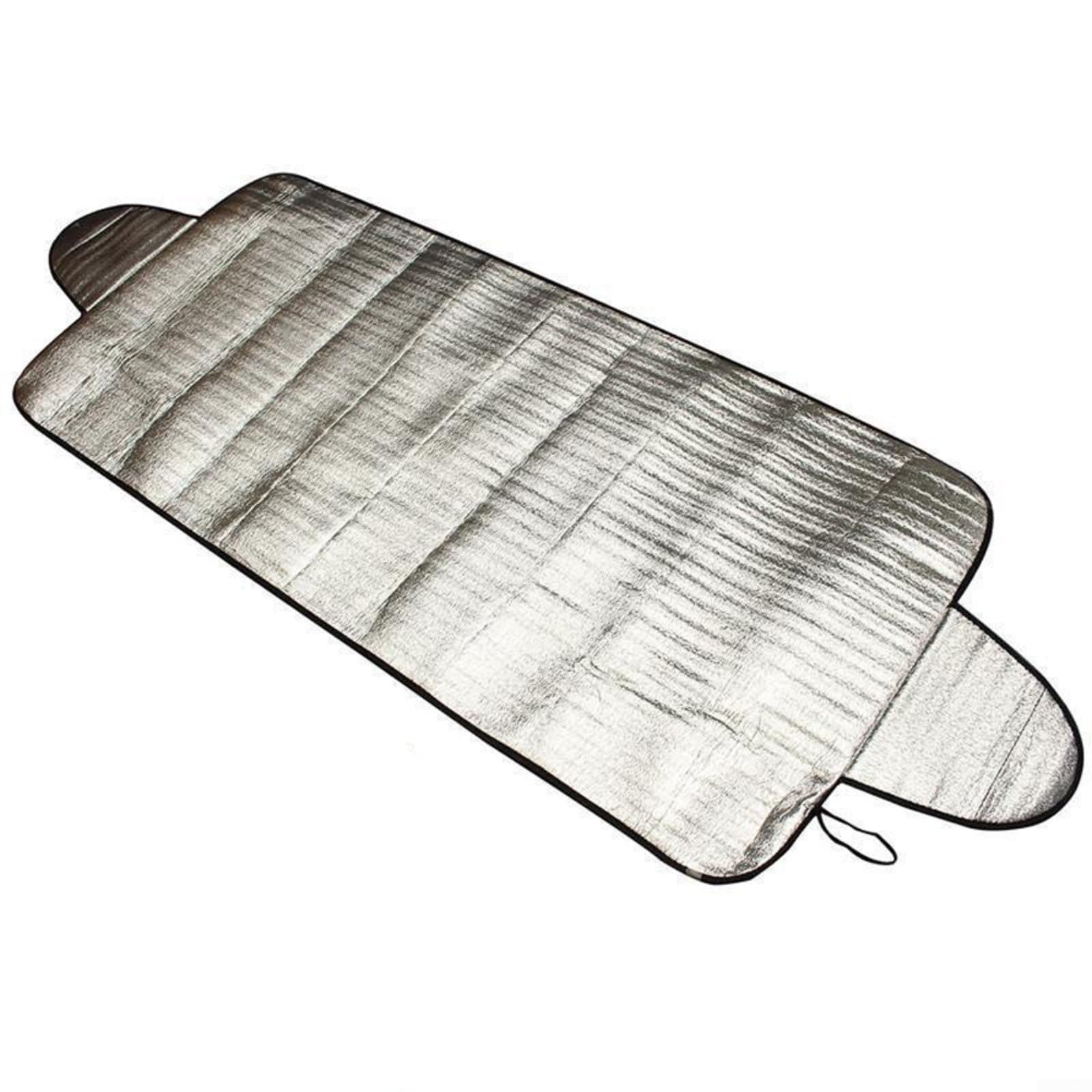 HEIBTENY Frontscheibenabdeckung Winter Auto Winter Zubehoer 4 Schichten Faltbar Sonnenschutz Windschutzscheibenabdeckung Universelle Auto Abdeckplane 192X70cm von HEIBTENY