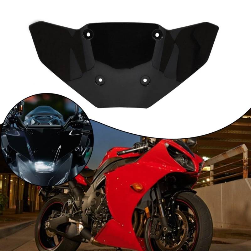 HEIBTENY Motorrad Windschutzscheibe Frontscheibe Verkleidung Luftstrom Windabweiser Visier Für MT-09 SP 2024 Motorrad Frontscheibe Windabweiser Verkleidung unten 40 * 17 * 10cm von HEIBTENY