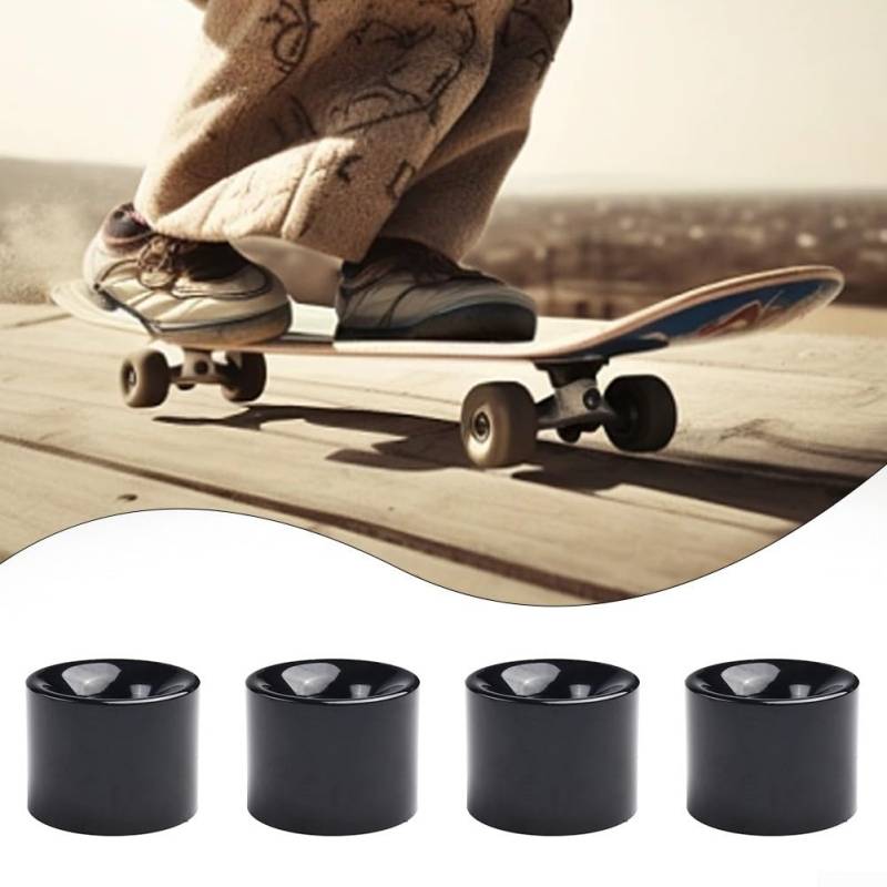 Skateboarding Gear Upgrade Vier Premium-Räder (60 x 45 mm) mit ABEC9-Lagersystem (schwarz) von HEIBTENY