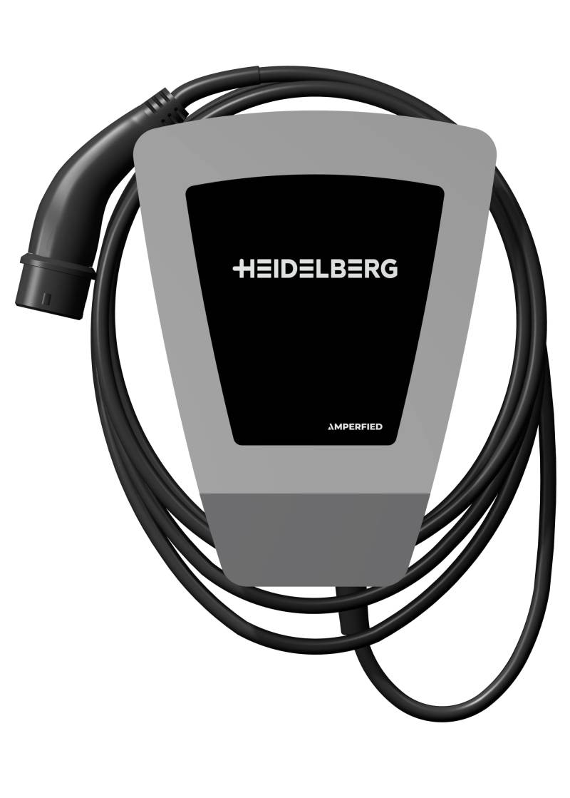 Wallbox Home Eco Europa. Zuverlässige & robuste 11-kW-Wallbox (5 m) für Dein Elektro- oder Hybridfahrzeug Black von HEIDELBERG