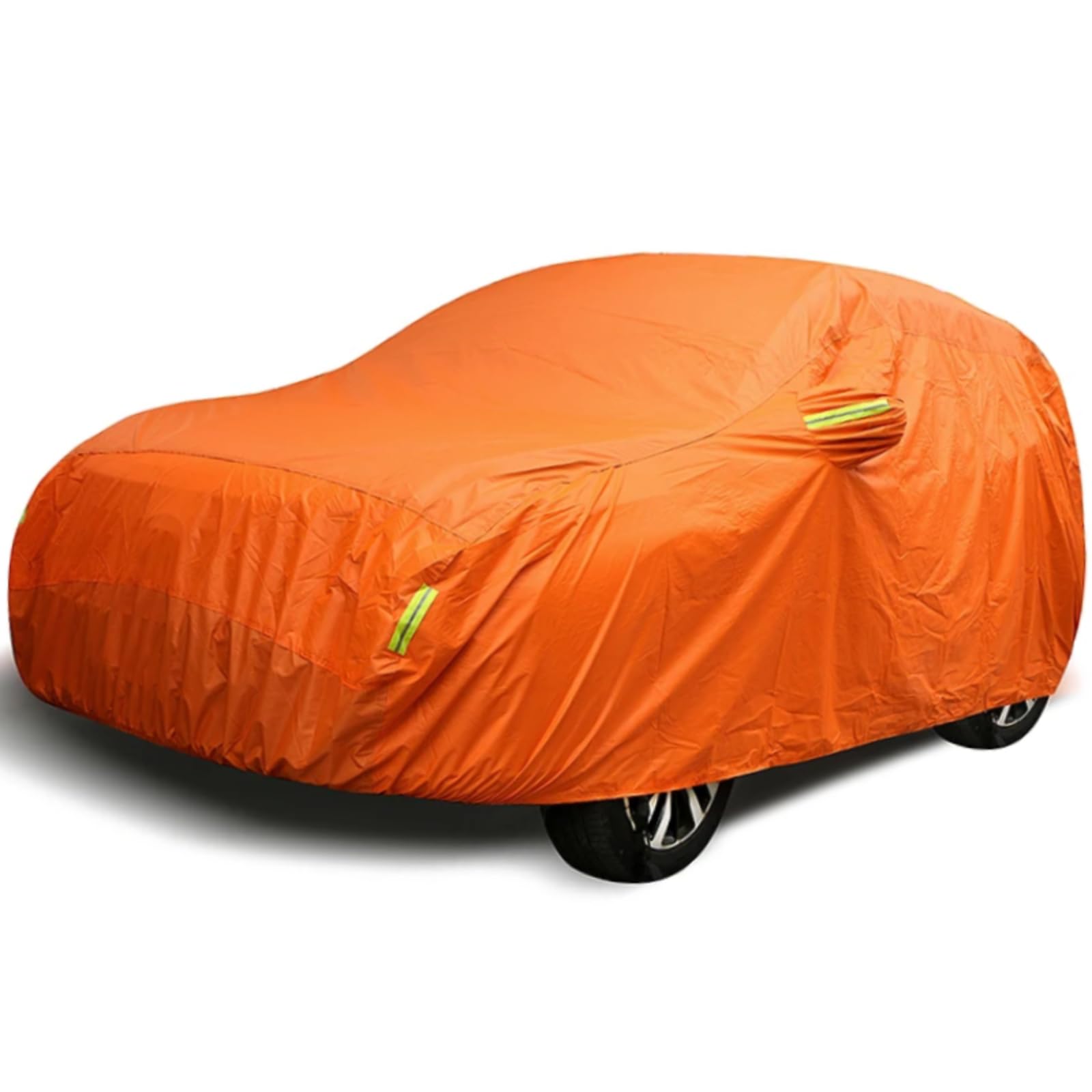 Universelle orangefarbene Autoabdeckung für den Außenbereich, Sonne, Staub, UV-Schutz, vollständige Autoabdeckung, wasserdichter Schutz (SUV-YL-4,85 x 1,9 x 1,8 m) von HEJIAL