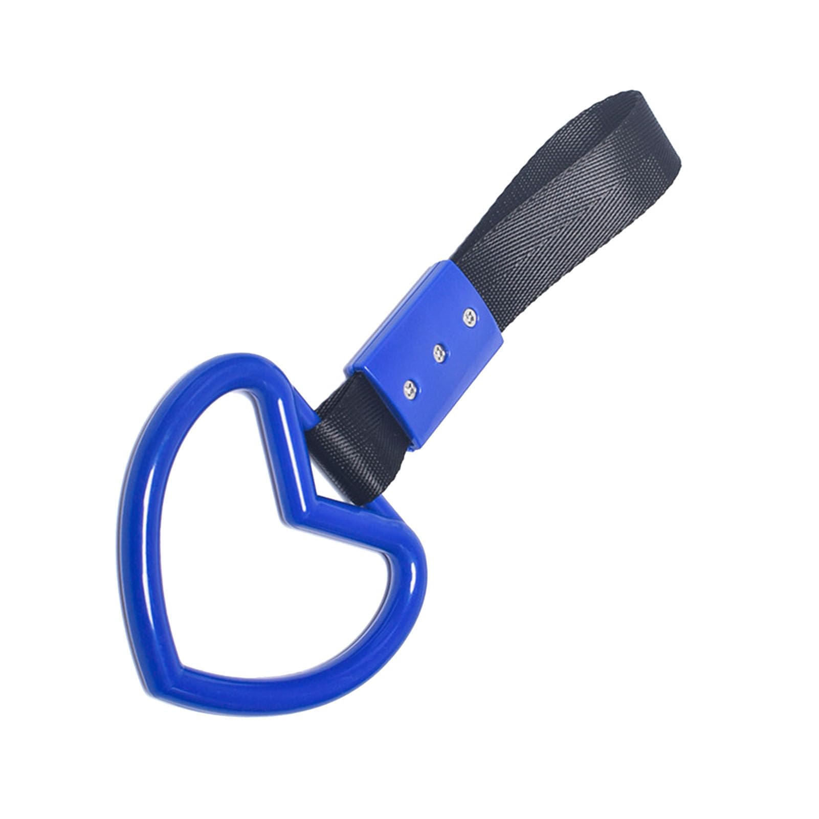 Auto-Griffgurt, Herzförmiger Kunststoff, Robust, Universell, Dekorativer Warnring für die Hintere Stoßstange (Blau) von HELEVIA