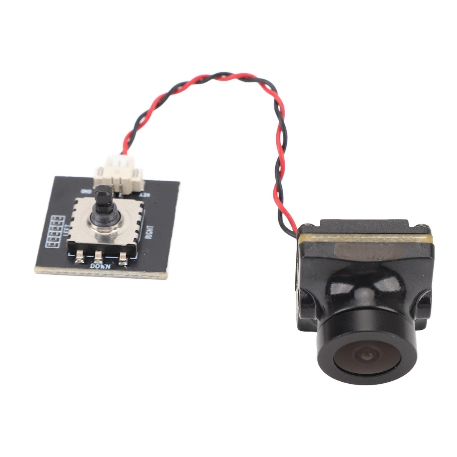 FPV-Mikrokamera, 1200TVL, 2,1-mm-Objektiv, 120-Grad-Weitwinkel, NTSC PAL, Umschaltbare FPV-Kamera mit Internem OSD, Einstellbar für RC Racing Drone, DC 5 Bis 35 V von HELEVIA