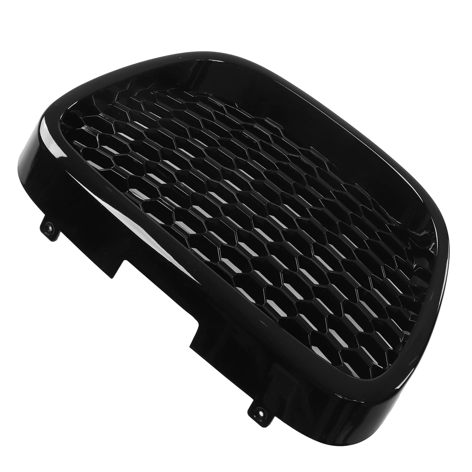 Frontgrill 1133007, Glänzend Schwarz, Hitzebeständiger Stoßstangen-Netzgrill, Ersatz für Altea Toledo von HELEVIA