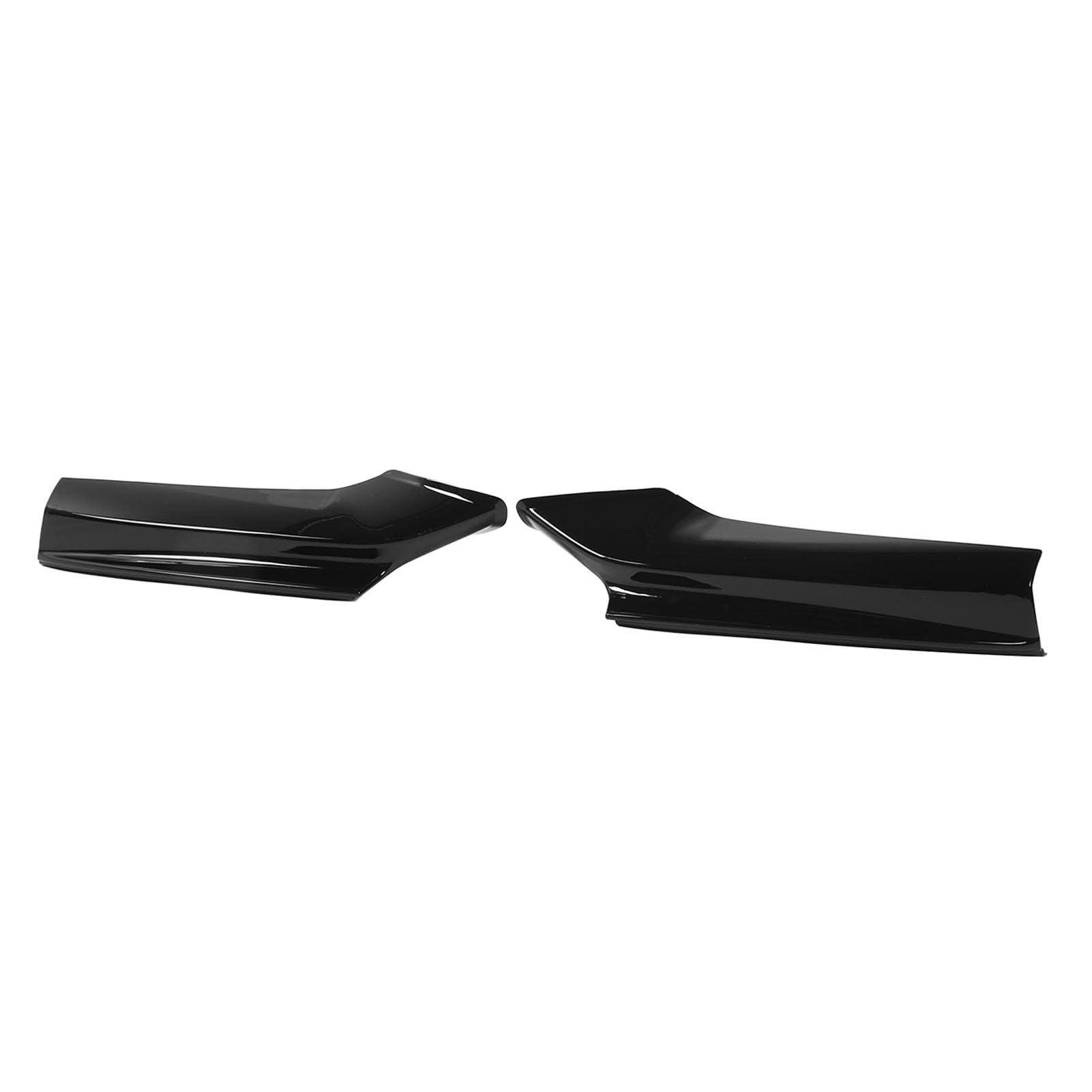 Paar Frontstoßstangen-Lippenspoiler Reduzieren den Windwiderstand, Stoßstangen-Ecksplitter für 5er F10 F11 M Sport 2010 Bis 2016 (Glänzend schwarz) von HELEVIA