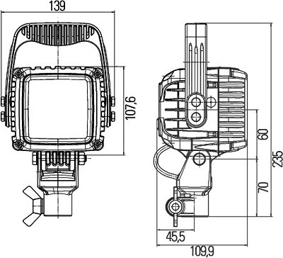 Hella Arbeitsscheinwerfer [Hersteller-Nr. 1GA996192-051] von HELLA