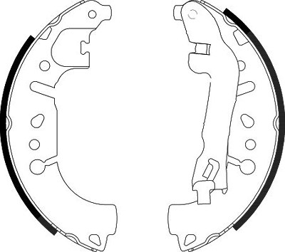 Hella Bremsbackensatz [Hersteller-Nr. 8DB355022-271] für Fiat von HELLA