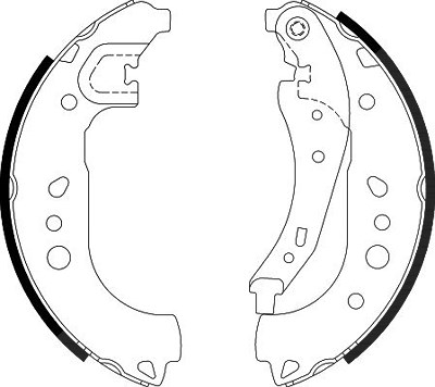 Hella Bremsbackensatz [Hersteller-Nr. 8DB355022-281] für Smart, Renault von HELLA