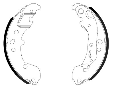 Hella Bremsbackensatz [Hersteller-Nr. 8DB355022-881] für VW, Seat von HELLA