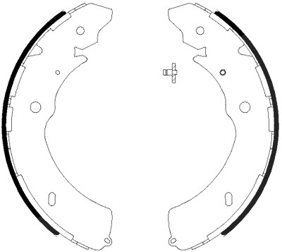 Hella Bremsbackensatz [Hersteller-Nr. 8DB355038-031] für Isuzu von HELLA