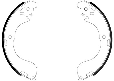 Hella Bremsbackensatz [Hersteller-Nr. 8DB355038-041] für Nissan von HELLA