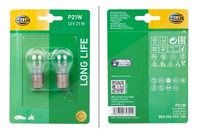 Hella Glühlampe, Tagfahrleuchte [Hersteller-Nr. 8GA002073-183] für Renault, Proton, Saab, Puch, Seat, Rover, Skoda, Smart, Suzuki, Renault Trucks, Mer von HELLA