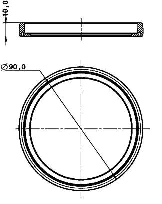 HELLA Dichtung 9GD 980 696-001 76752548 von HELLA