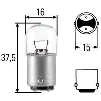 HELLA Glühlampe HEAVY DUTY 8GA 002 071-361  MERCEDES-BENZ,VOLVO,IVECO,VARIO Kasten/Kombi,Vario Pritsche / Fahrgestell,VARIO Kipper,VARIO Bus von HELLA