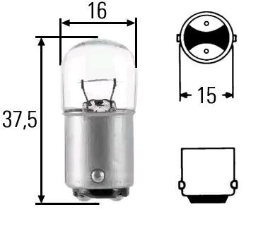 HELLA Glühlampe MERCEDES-BENZ,VOLVO,IVECO 8GA 002 071-361 5006143345,35220528 von HELLA