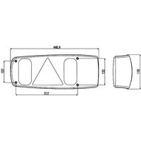 HELLA Heckleuchte mit Glühlampen 2VP 007 502-041 von HELLA