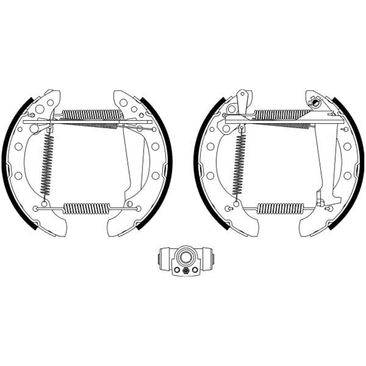 Hella Bremsbacken Audi 100 90 Coupe VW Passat Santana von HELLA