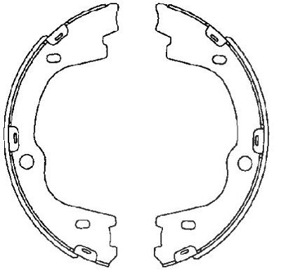 Hella Bremsbackensatz, Feststellbremse [Hersteller-Nr. 8DA355050-271] für Hyundai von HELLA