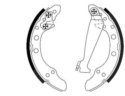 Hella Bremsbackensatz [Hersteller-Nr. 8DB355001-311] für Audi, Seat, Skoda, VW von HELLA