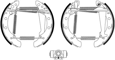 Hella Bremsbackensatz [Hersteller-Nr. 8DB355022-771] für Audi, VW von HELLA