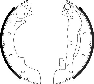 Hella Bremsbackensatz [Hersteller-Nr. 8DB355001-991] für BMW, Renault von HELLA