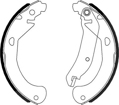 Hella Bremsbackensatz [Hersteller-Nr. 8DB355022-031] für Chevrolet von HELLA