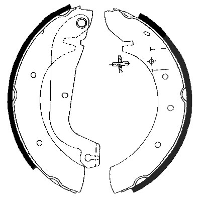 Hella Bremsbackensatz [Hersteller-Nr. 8DB355001-451] für Fiat, Citroën, Nissan, Peugeot von HELLA