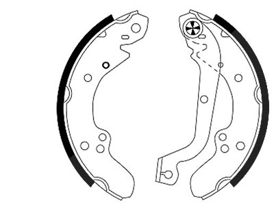 Hella Bremsbackensatz [Hersteller-Nr. 8DB355000-641] für Citroën, Fiat, Peugeot von HELLA