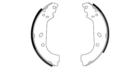 Hella Bremsbackensatz [Hersteller-Nr. 8DB355001-641] für Citroën, Fiat, Lancia, Peugeot von HELLA