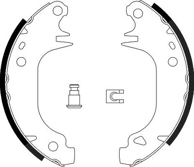 Hella Bremsbackensatz [Hersteller-Nr. 8DB355002-001] für Citroën, Peugeot von HELLA