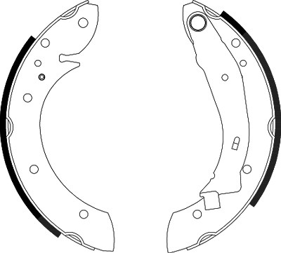 Hella Bremsbackensatz [Hersteller-Nr. 8DB355001-721] für Citroën, Peugeot von HELLA