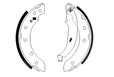 Hella Bremsbackensatz [Hersteller-Nr. 8DB355001-571] für Citroën, Dacia, Peugeot, Renault von HELLA