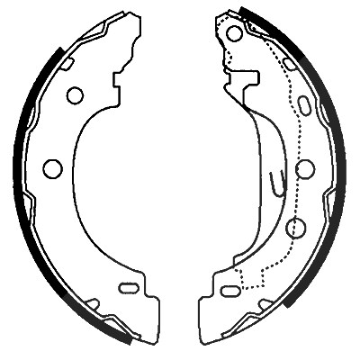 Hella Bremsbackensatz [Hersteller-Nr. 8DB355002-241] für Dacia, Nissan, Renault von HELLA