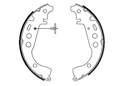 Hella Bremsbackensatz [Hersteller-Nr. 8DB355001-771] für Daihatsu, Toyota von HELLA