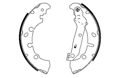 Hella Bremsbackensatz [Hersteller-Nr. 8DB355002-411] für Mazda, Ford von HELLA