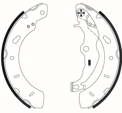 Hella Bremsbackensatz [Hersteller-Nr. 8DB355022-201] für Ford von HELLA