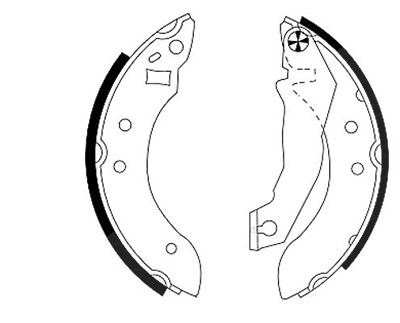 Hella Bremsbackensatz [Hersteller-Nr. 8DB355000-131] für Ford von HELLA