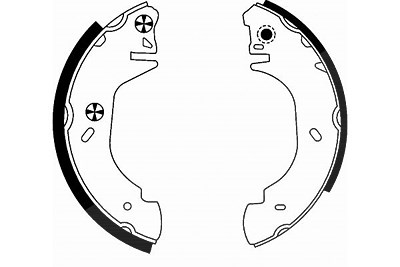 Hella Bremsbackensatz [Hersteller-Nr. 8DB355001-361] für Ford von HELLA