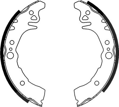 Hella Bremsbackensatz [Hersteller-Nr. 8DB355000-381] für Daihatsu, Subaru von HELLA