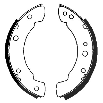 Hella Bremsbackensatz [Hersteller-Nr. 8DB355000-541] für Ford von HELLA