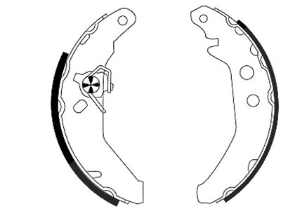 Hella Bremsbackensatz [Hersteller-Nr. 8DB355001-031] für Ford von HELLA