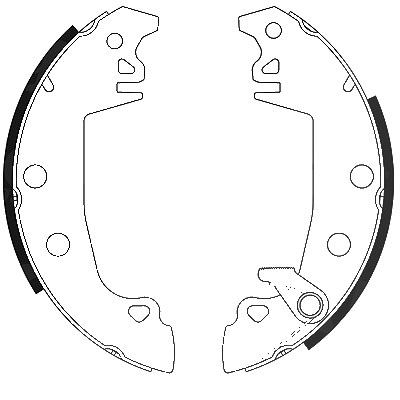 Hella Bremsbackensatz [Hersteller-Nr. 8DB355001-201] für Citroën, Dacia, Peugeot von HELLA